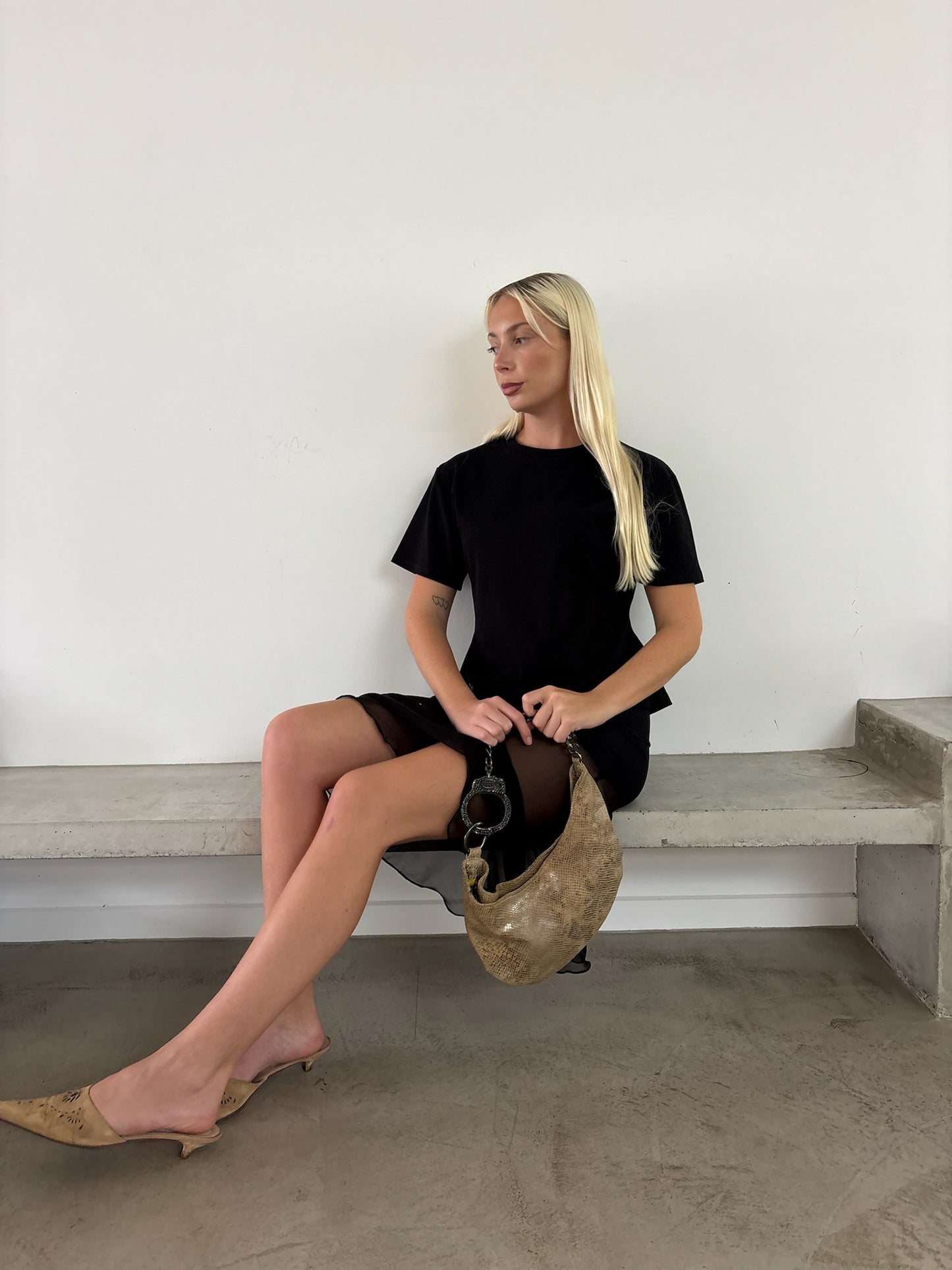 Black Curve Tee