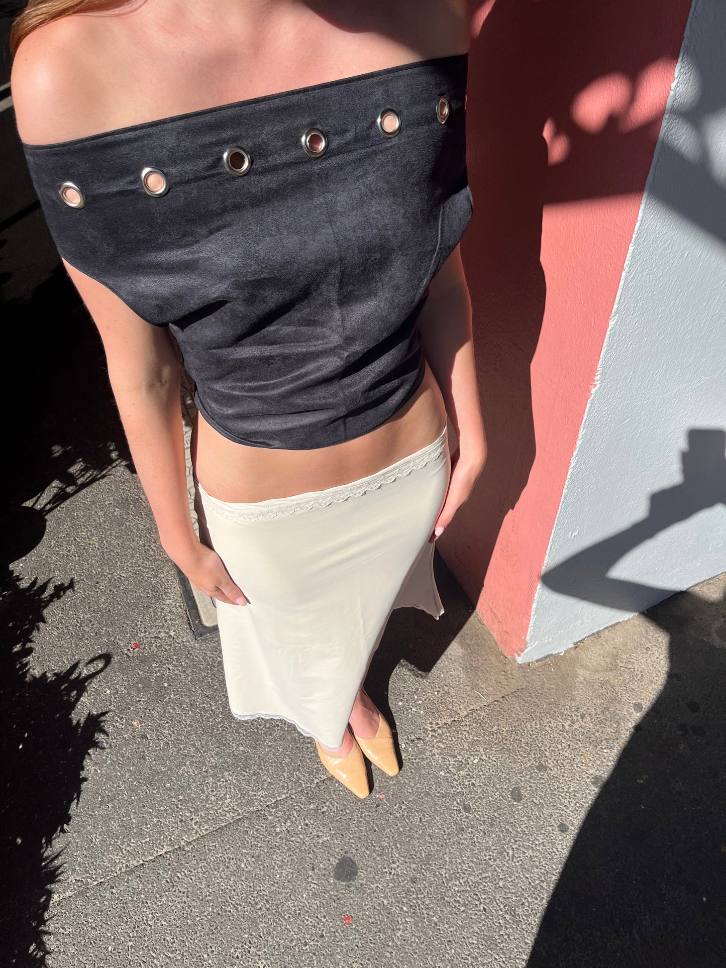 Valerie Midi Skirt Pearl