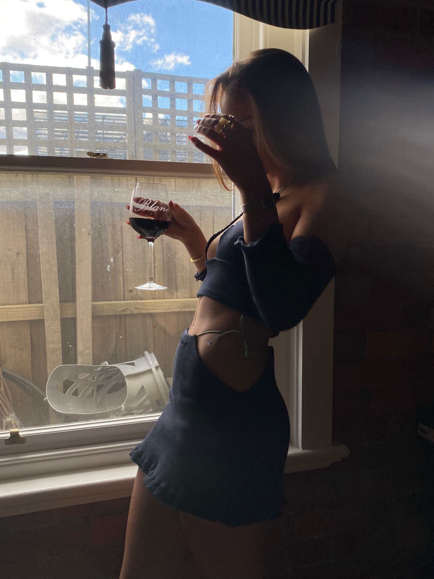 Jaggered Sleeved Halter