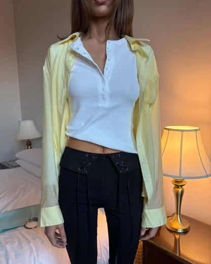 Black Tailored Capri
