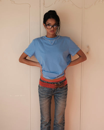 BLUE Unisex Script T-Shirt